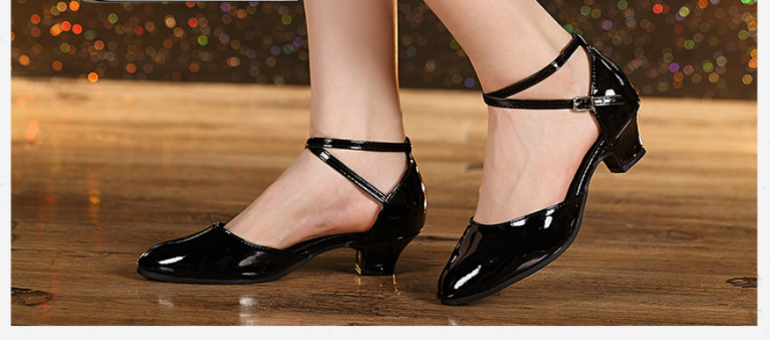 Fesara | Comfortable Latin Dance Shoes Low Heel Practice Shoes