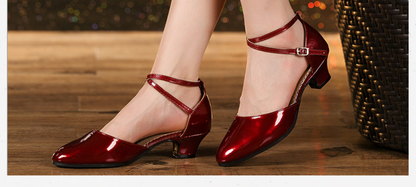 Fesara | Comfortable Latin Dance Shoes Low Heel Practice Shoes