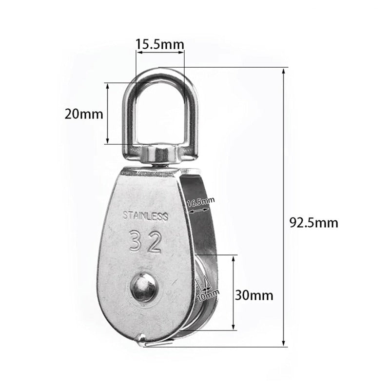 Durable Metal Rotating Pulley Block