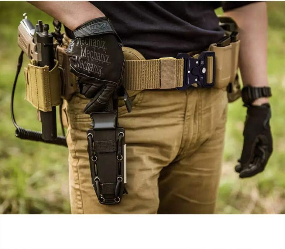 Durable Nylon Web Belt with Fast Release Metal Buckle