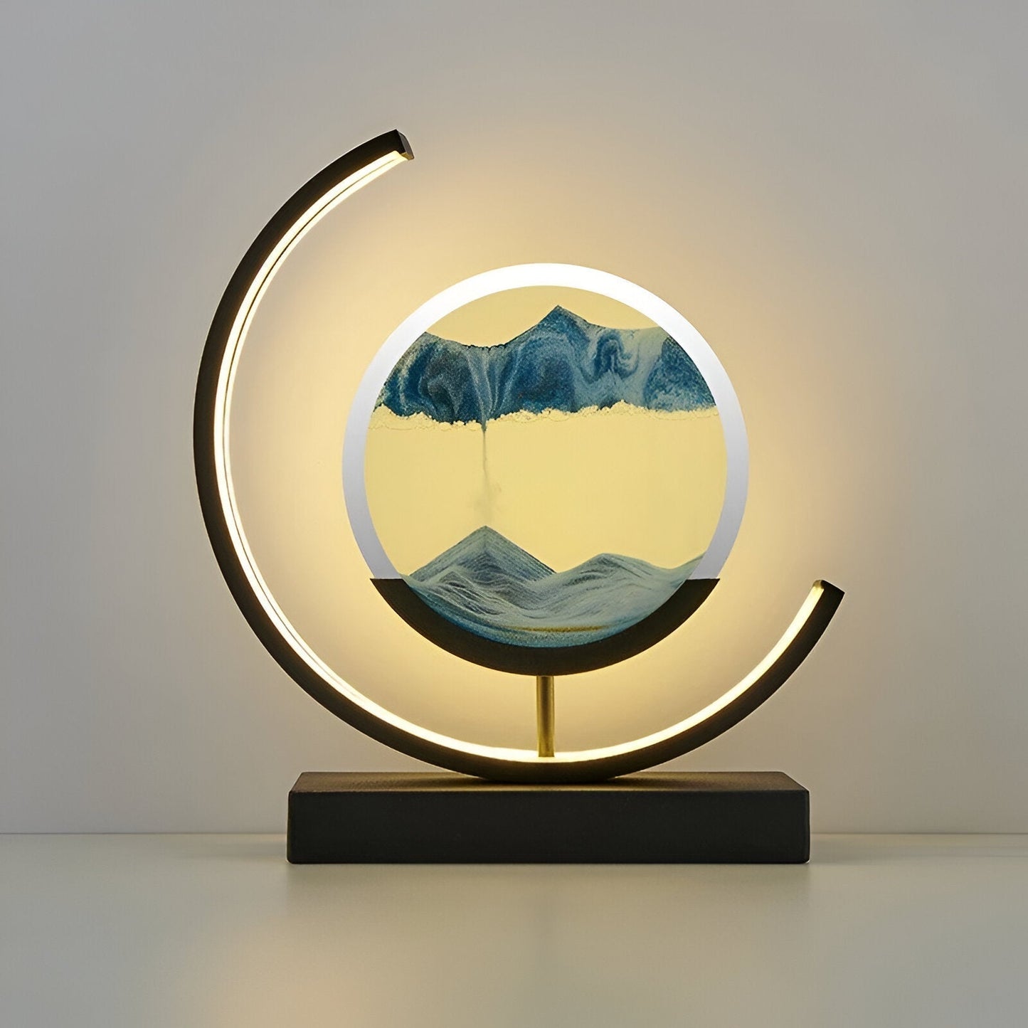 Warm Beige Table Lamp with Adjustable Dimmer