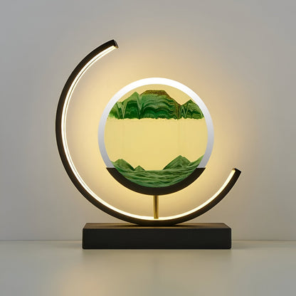 Warm Beige Table Lamp with Adjustable Dimmer