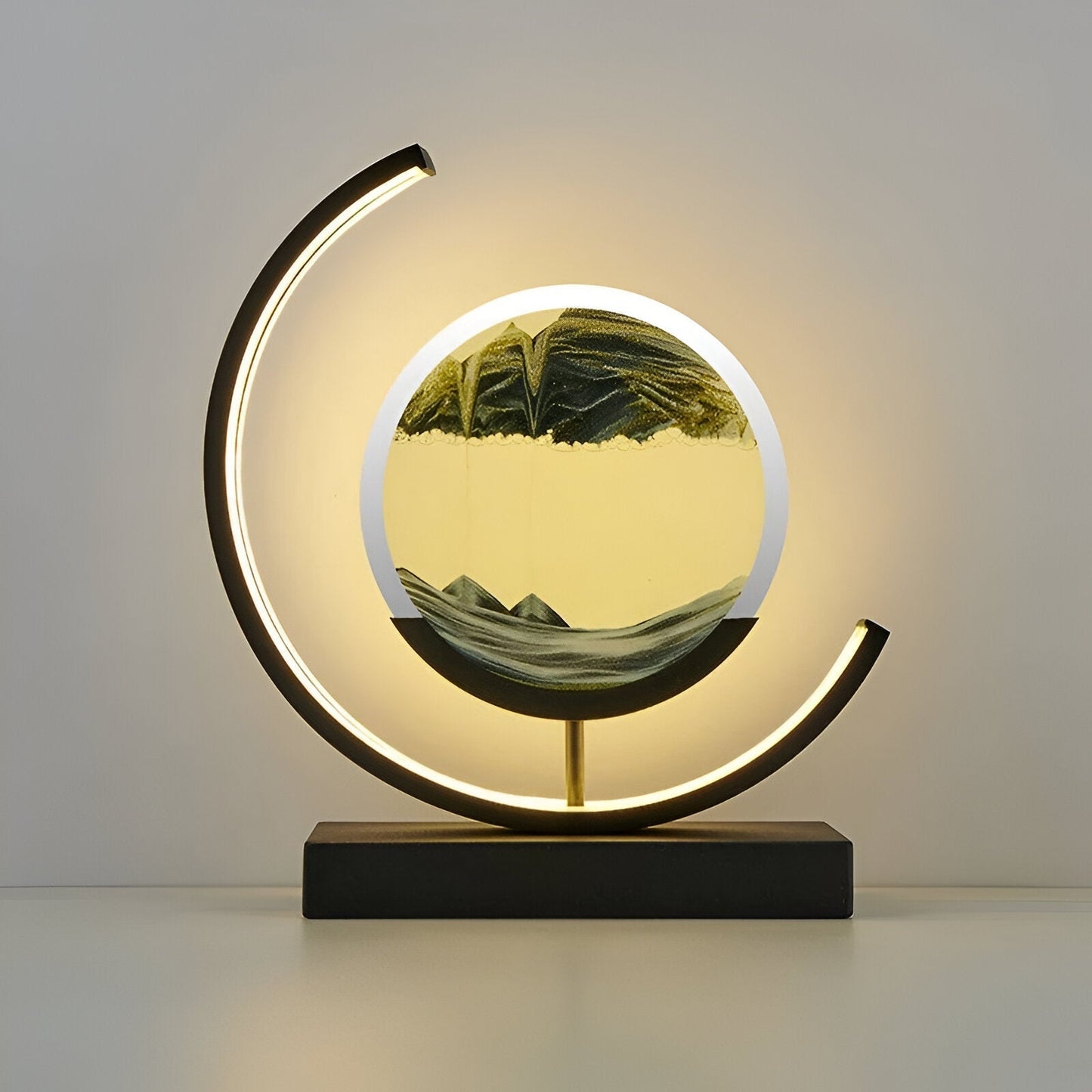 Warm Beige Table Lamp with Adjustable Dimmer