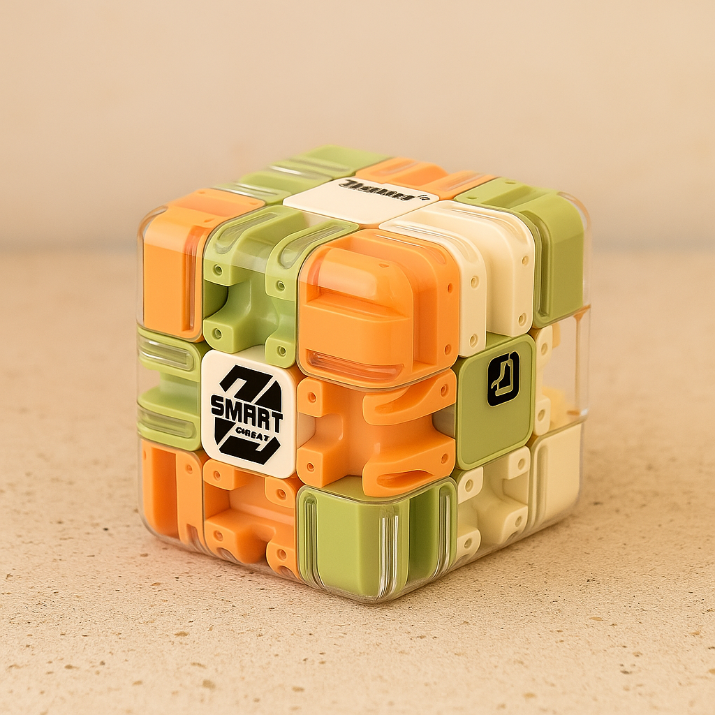 Challenging 3D Brain Teaser Puzzle Cube