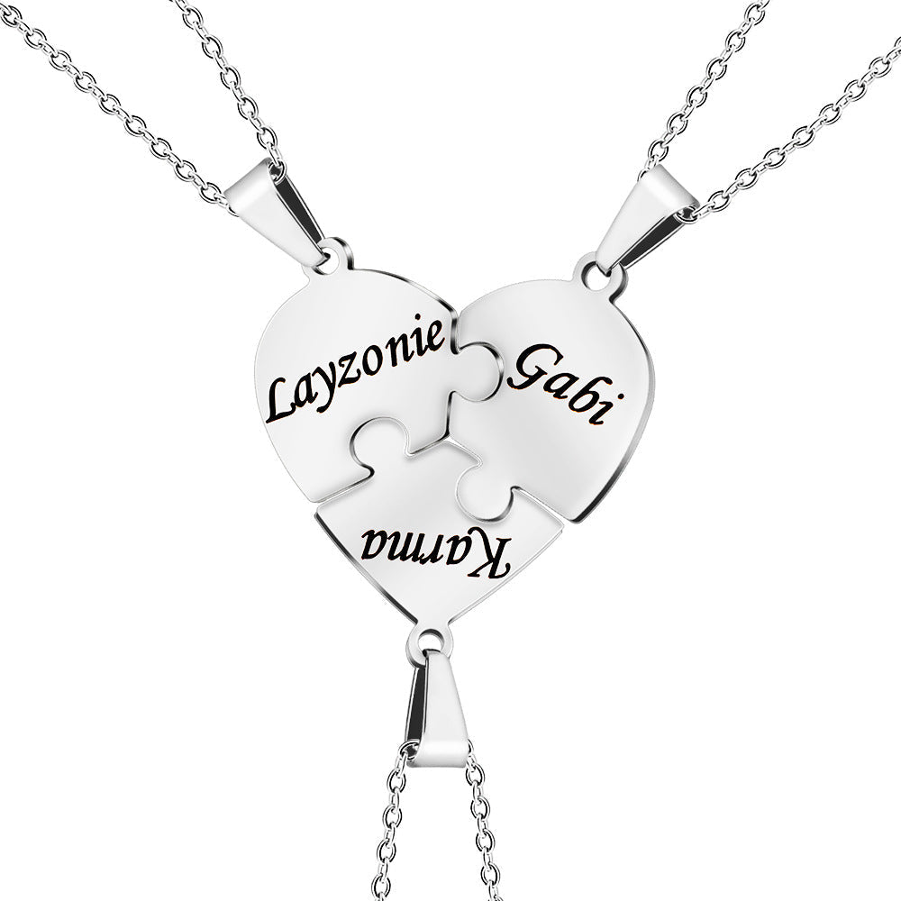 Customizable Heart Shaped Family Tree Necklace