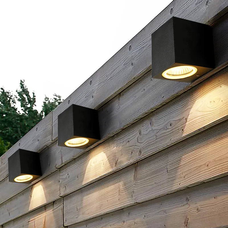 Stylish Exterior Wall Light LED Black