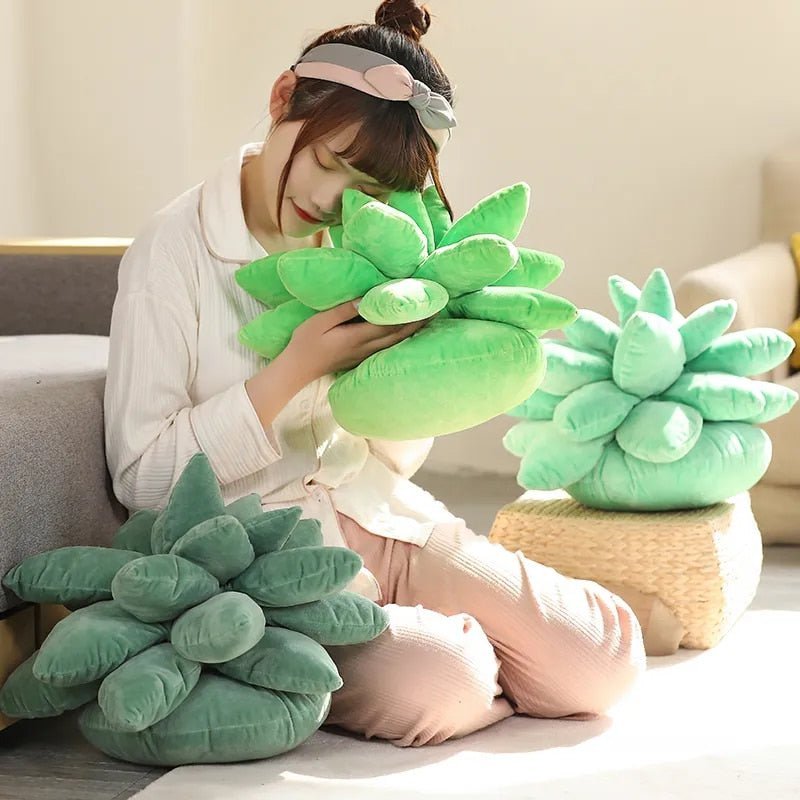 Soft Succulent Plant Throw Blanket