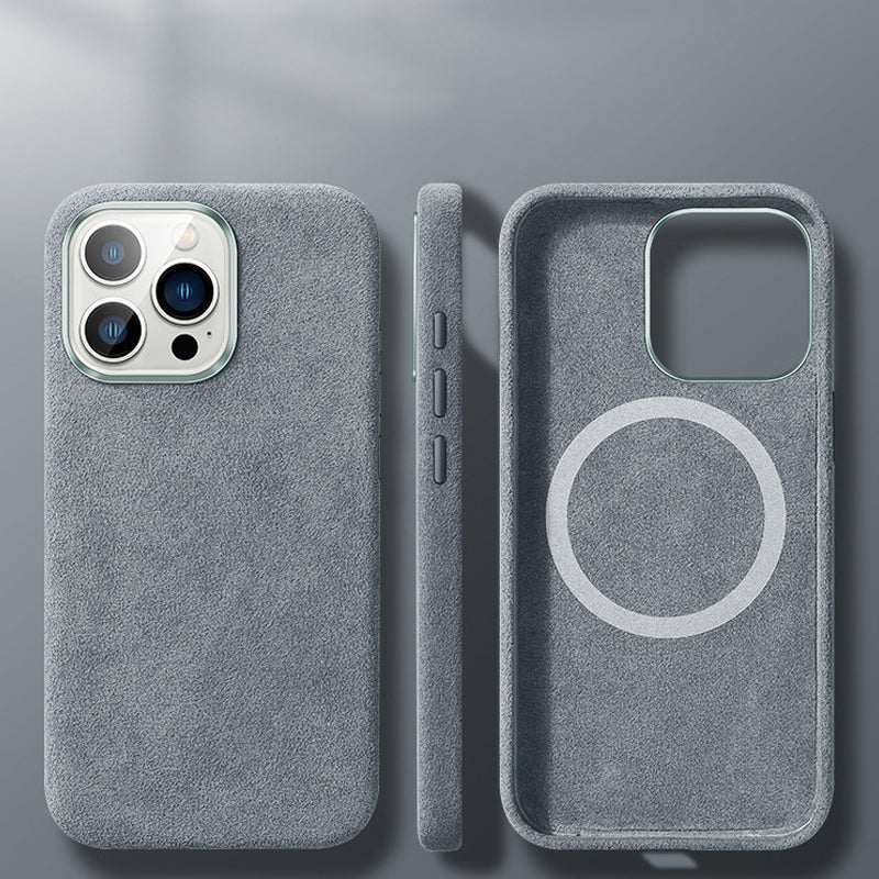 Premium Leather Magnetic iPhone Phone Case