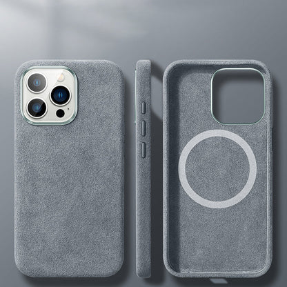 Premium Leather Magnetic iPhone Phone Case
