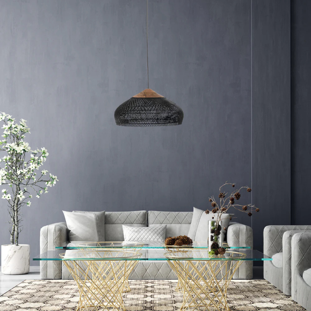 Natural Woven Pendant Light Fixture
