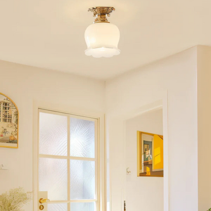 Classic Floral Hanging Light Fixture