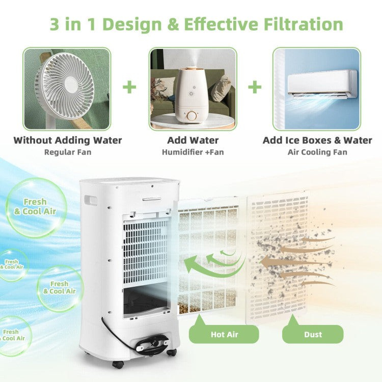 Compact Portable Air Cooler with Timer and 3 Speeds