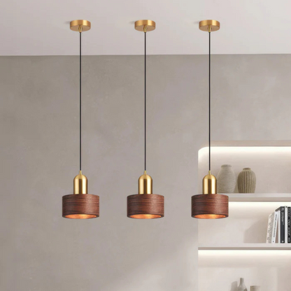 Elegant Gold Tone Hanging Pendant Light