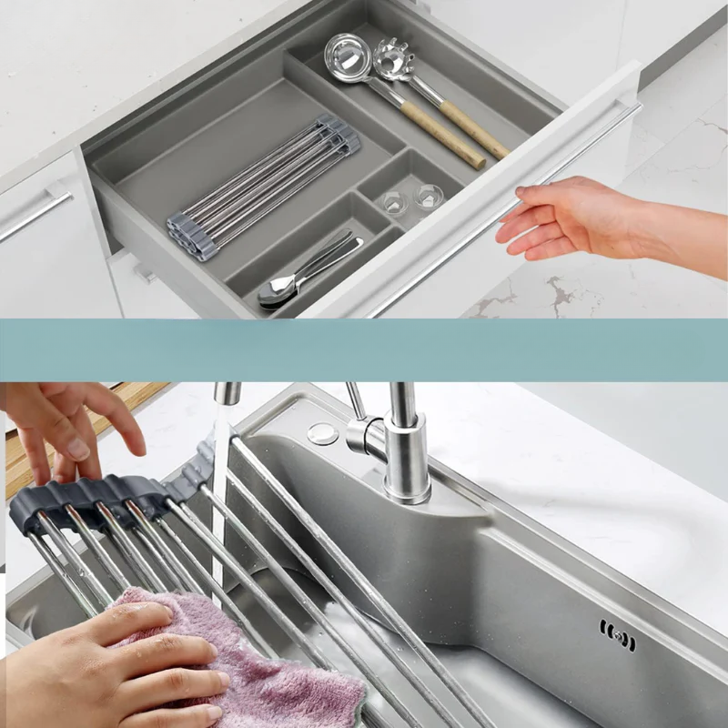 Space Saving Foldable Kitchen Dryer Rack