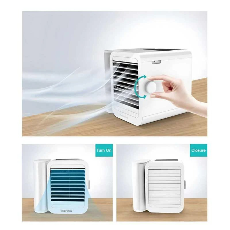 Compact Mini Air Conditioner with Water Tank and Humidifier