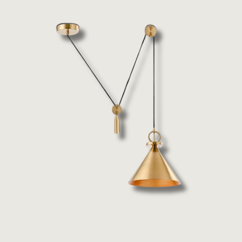Elegant Copper Pendant Light - Fesara