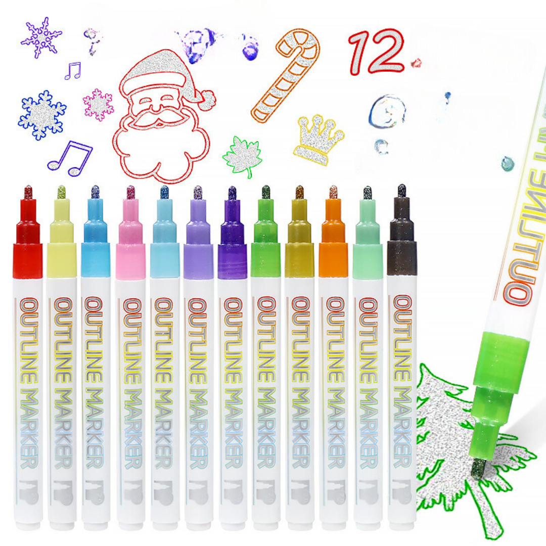 Vibrant Colorful Art Markers