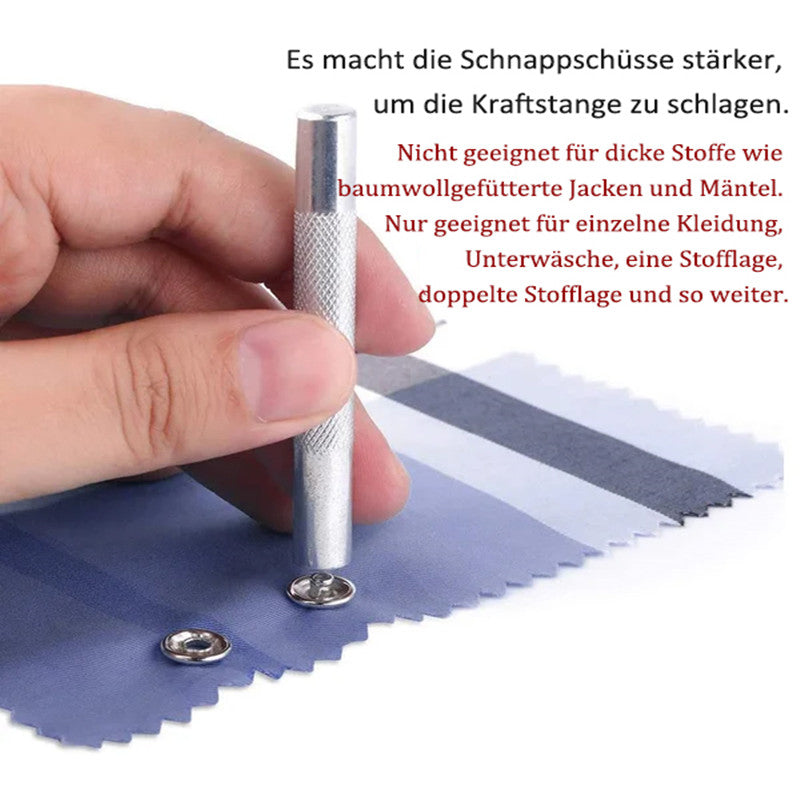 Easy Snap Fastener Metal Button Set