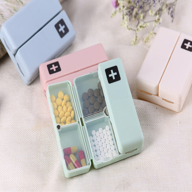 Portable Travel 7 Day Pill Organizer Box