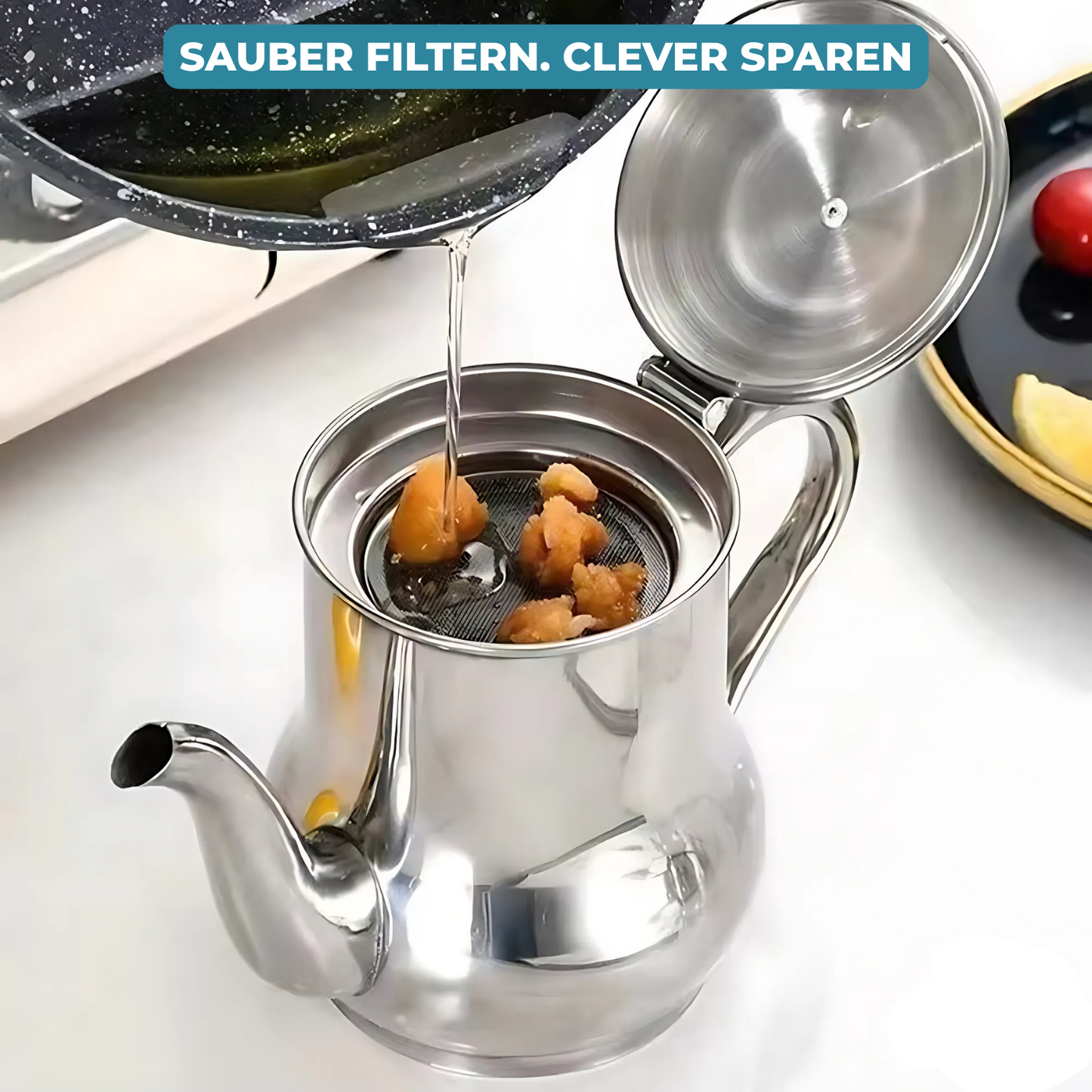Fesara OilMate - Easy Fat Strainer for Less Mess