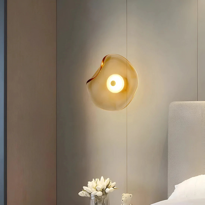 Round Glass Mounted Lamp