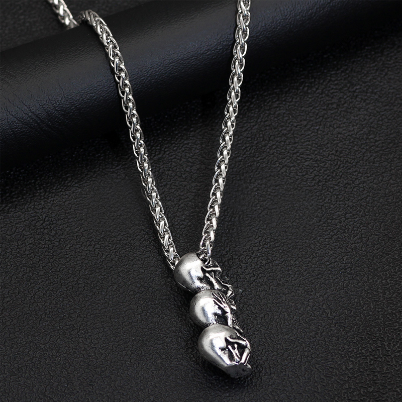 Trendy Sugar Skull Pendant Necklace