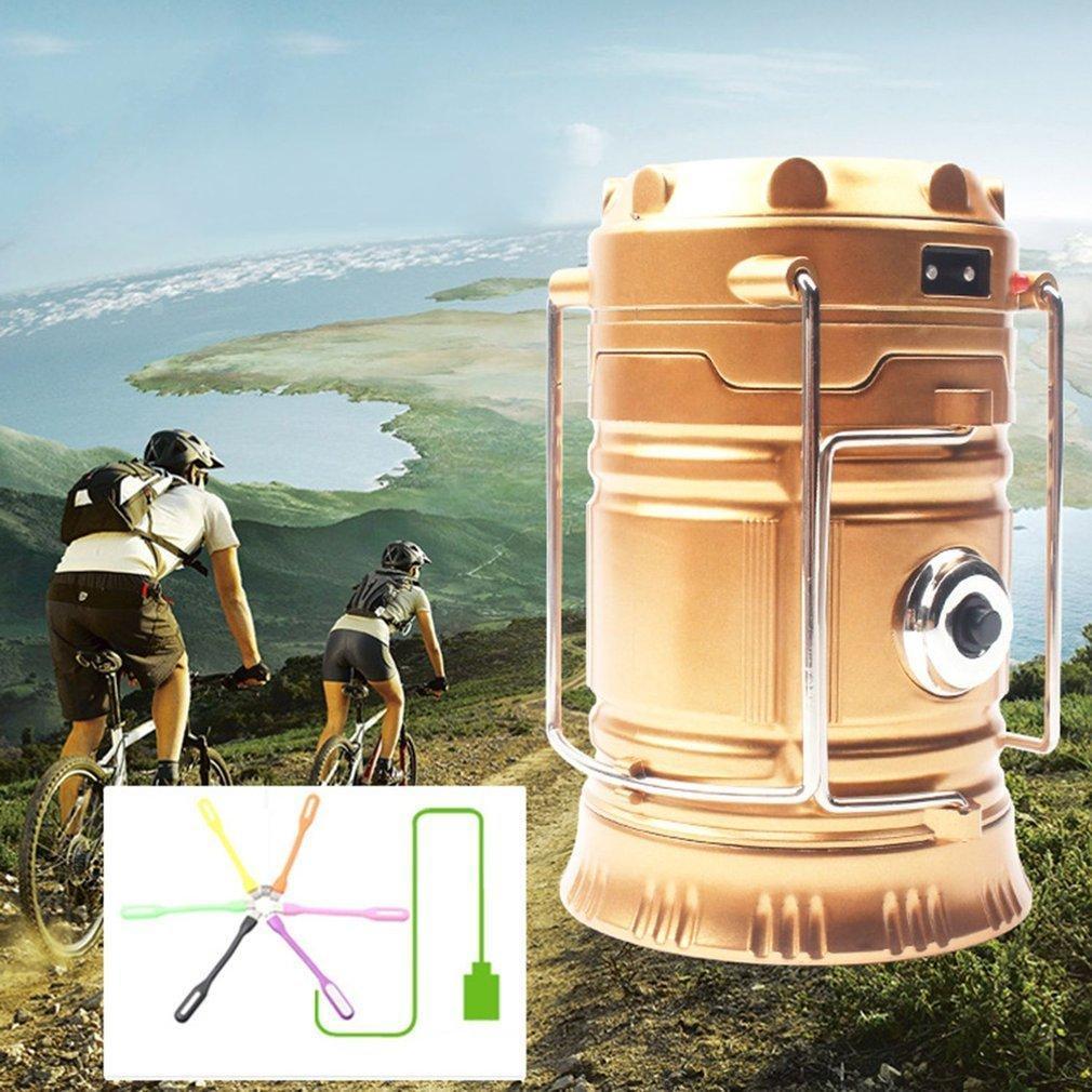 Outdoor Solar LED Camping Light Lantern Flashlight