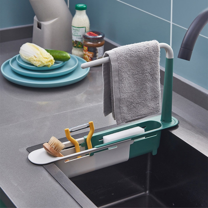 Space Saving Kitchen Sink Caddy with Quick Drain Tray