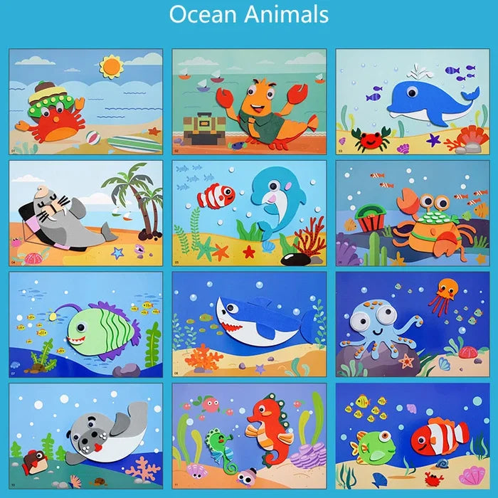 Fun 3D Animal Sticker Making Kit