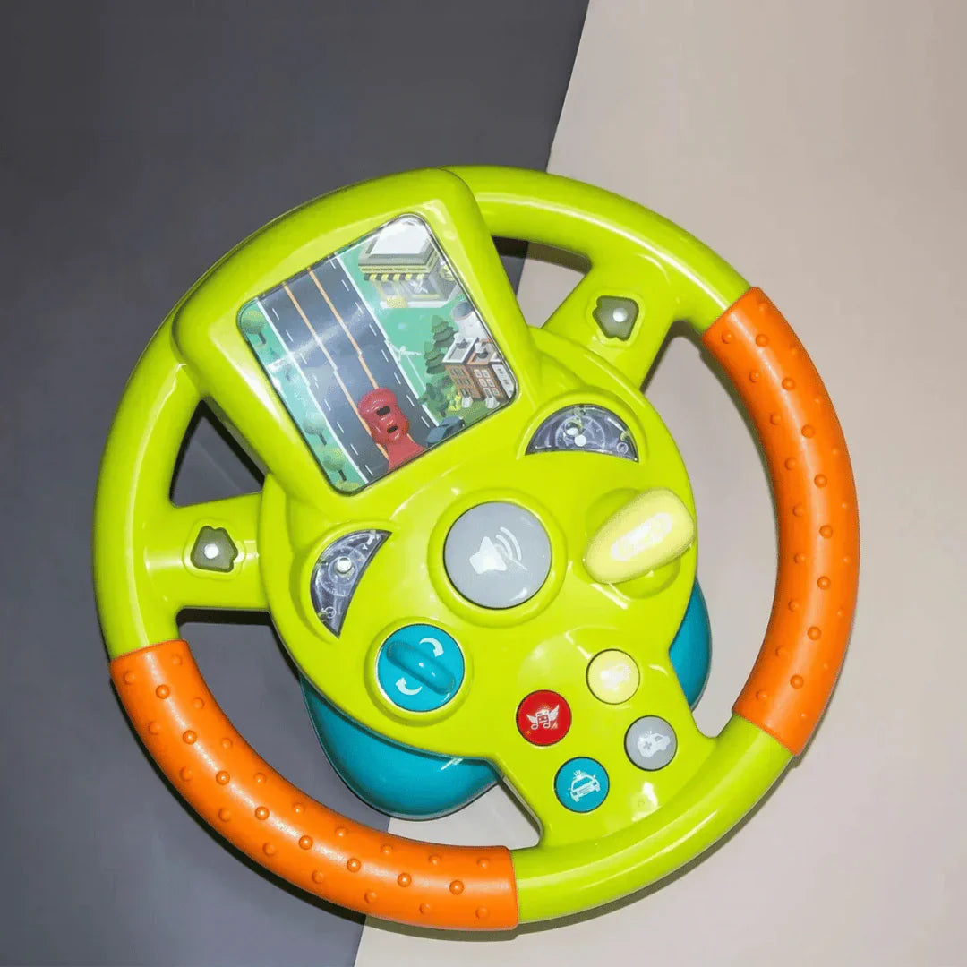 Kids Mini Interactive Driving Wheel with Screen - Fesara