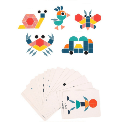 Colorful Geometric Puzzle Toy