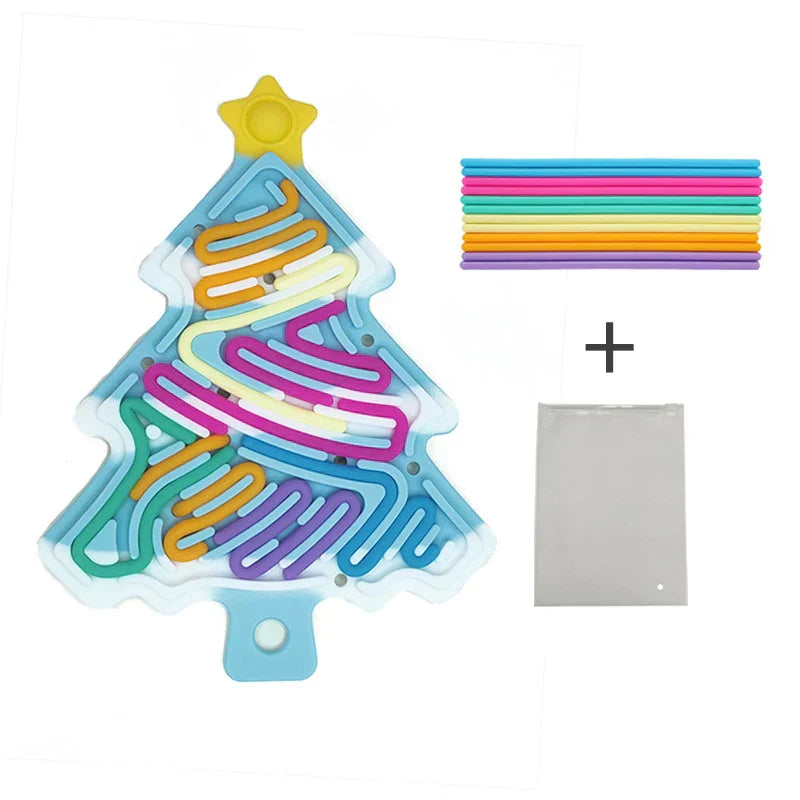 Fun Silicone Christmas Tree Stress Ball