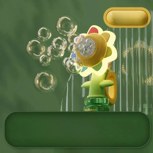 Colorful Kids Flower Bubble Gun - Fesara