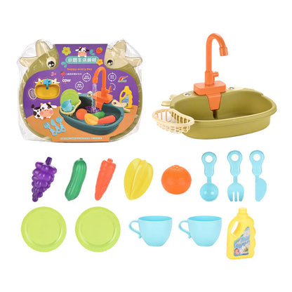 Kids Play Kitchen Sink - Water Play Fun Set