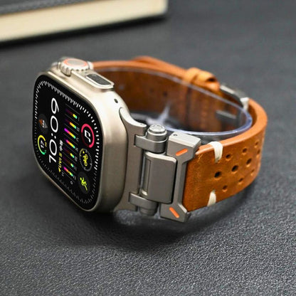 Premium Leather Apple Watch Strap - Classic & Durable Band