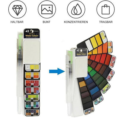 Vibrant Artists Gouache Paint Palette