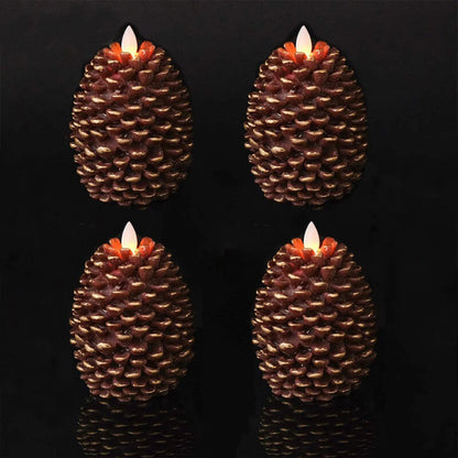Rustic Forest LED Candle Set
