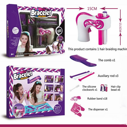 Easy Kids Hair Braider Kit with Beads & Accessories
