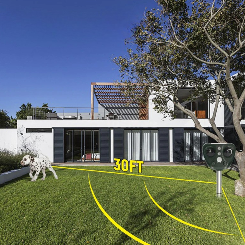 Effective Solar Powered Bird Repellent Outdoor Yard Device