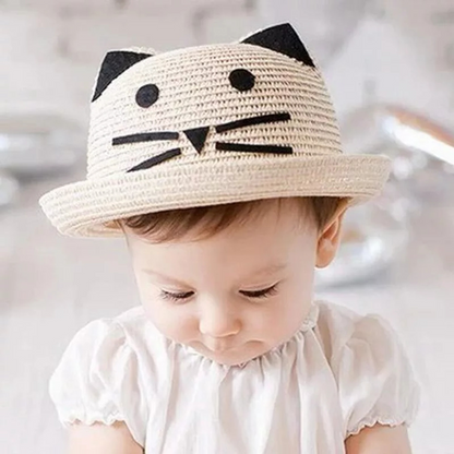 Cute Baby Sun Hat with Kitty Ears
