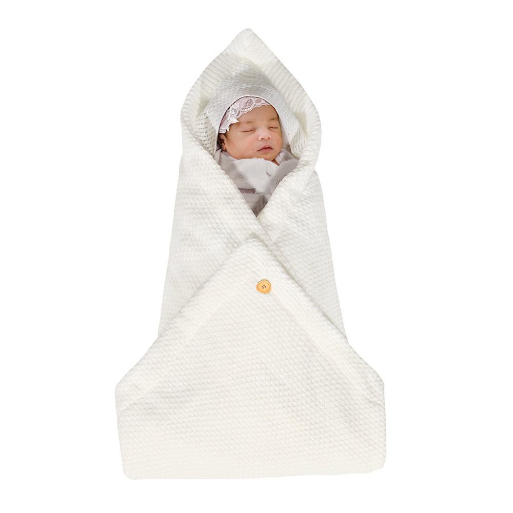Cozy Baby Hooded Blanket - Soft Newborn Swaddle Wrap
