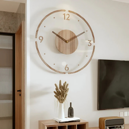 Stylish Wooden Wall Clock 30cm for Home Decor