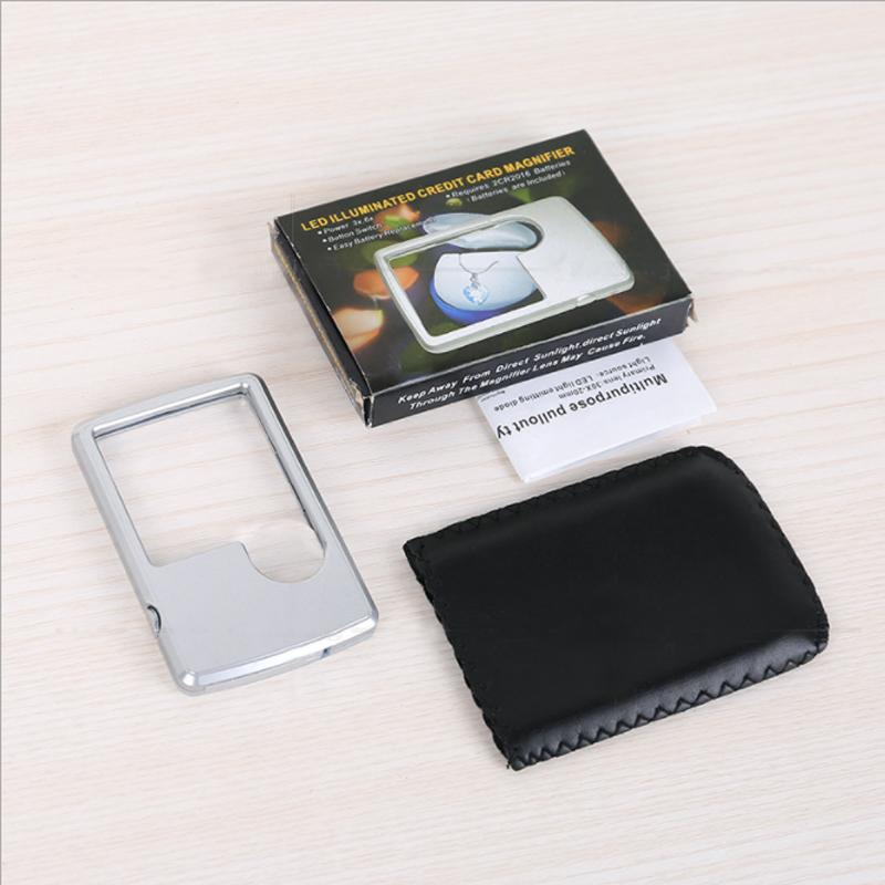 Portable LED Pocket Magnifier Glass