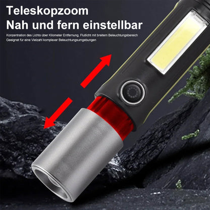 Compact Rechargeable LED Flashlight for Camping
