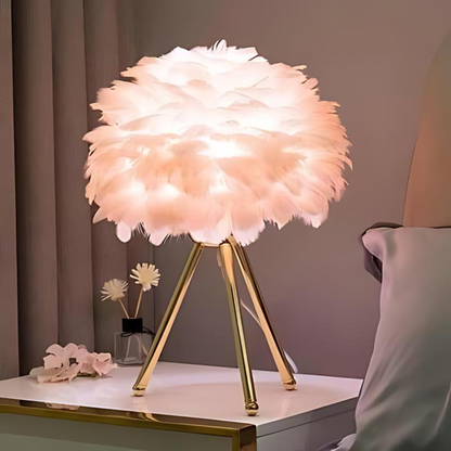 Elegant Table Lamp with Plush Shades