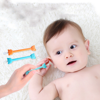 Soft Baby Ear Cleaner Tool - Reusable Silicone Tip