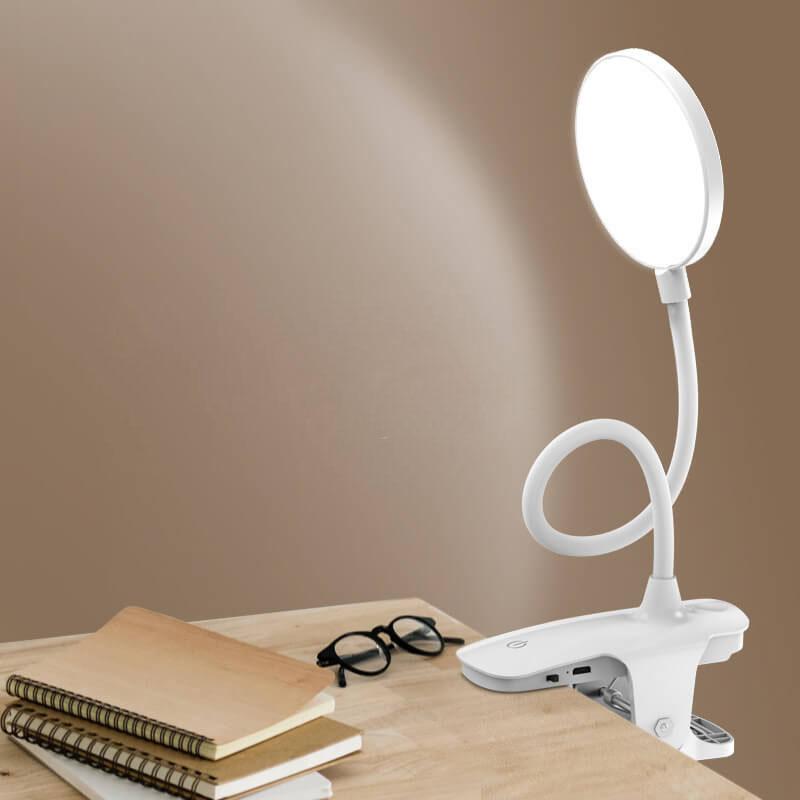 Compact Portable LED Desk Lamp with USB Rechargeable Nightlight - Fesara
