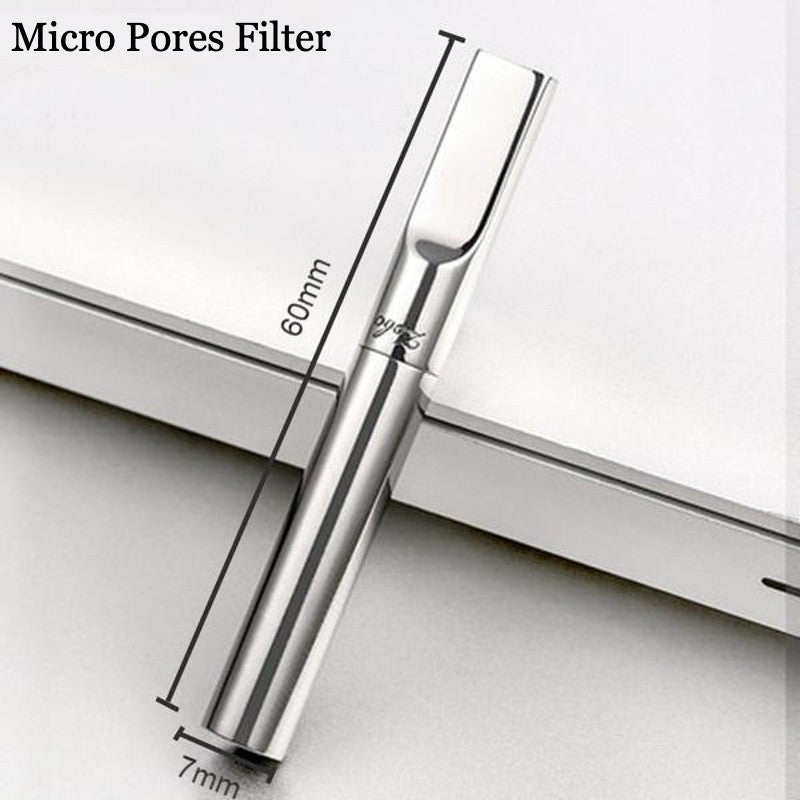 Compact Reusable Metal Cigarette Filter Box