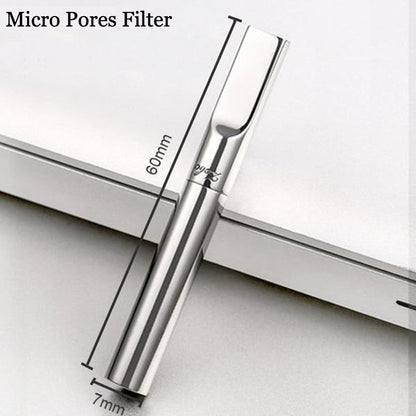 Compact Reusable Metal Cigarette Filter Box