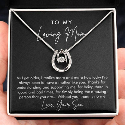 Lucky Horse Shoe Pendant Necklace